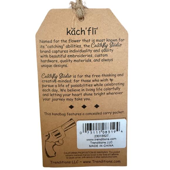 ✨ NWT Trenditions Catchfly Brindle Inlay Crossbody 🐄 Southwest Color Block - Picture 6 of 7